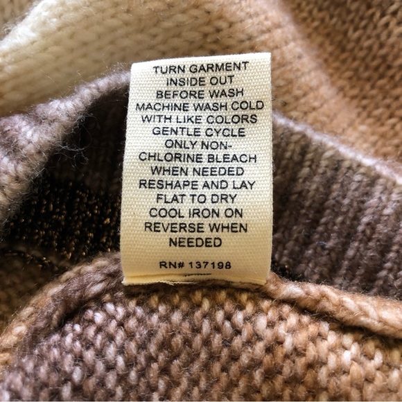 Marled Sweater Vest Size M Crewneck Gradient Stripes Preppy Chunky Lighweight - Picture 8 of 11